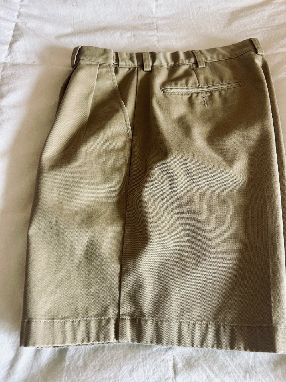 LL BEAN KHAKI SHORTS MENS 34